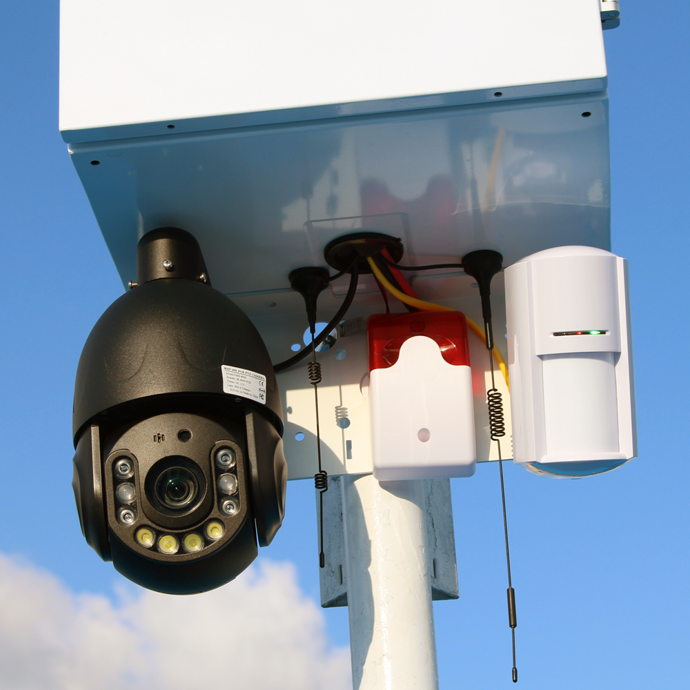 Jobsite surveillance cameras